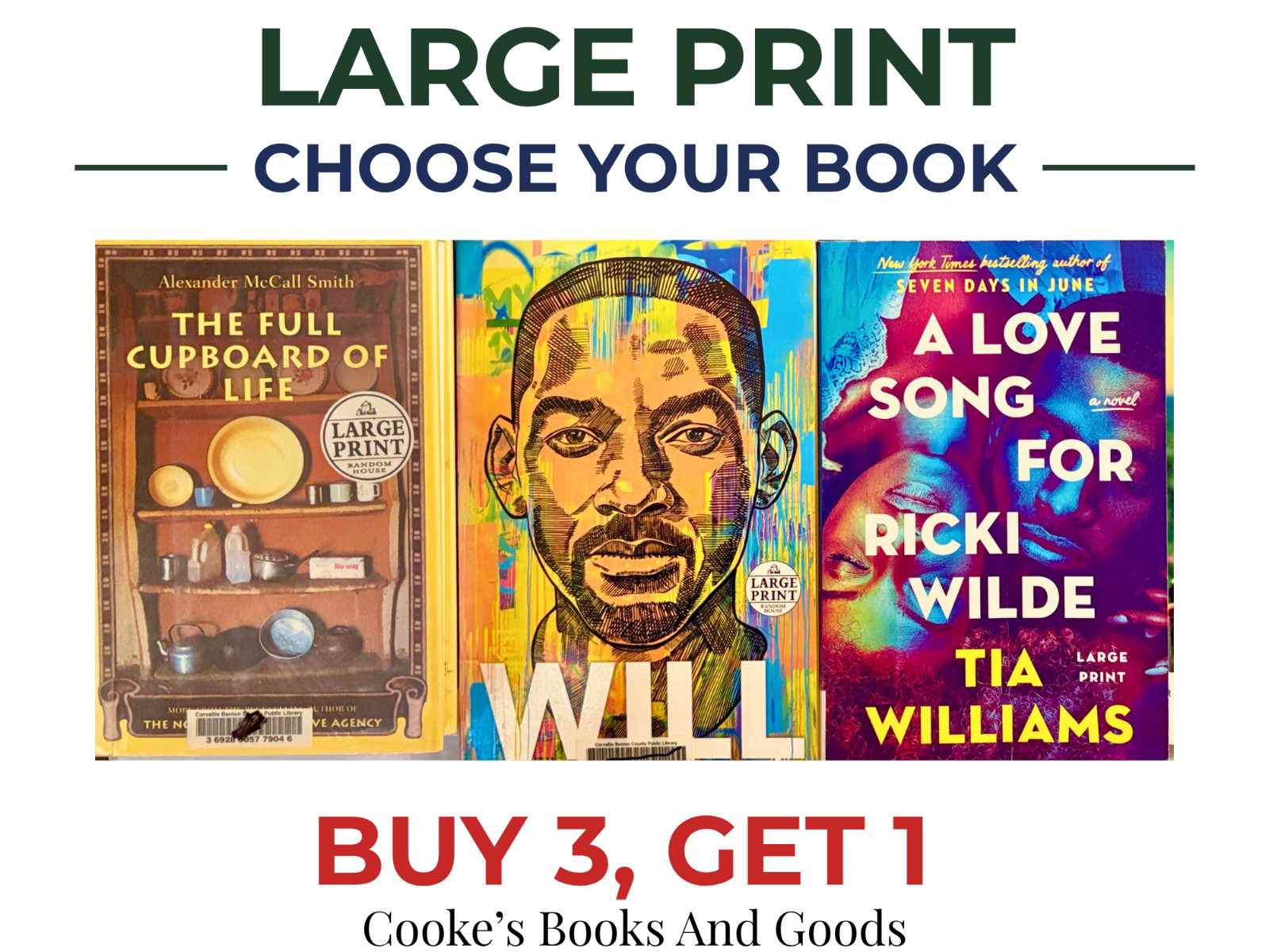 Large Print Ex-Library Books Choose Your Book Paperback Hardcover Easy Reading