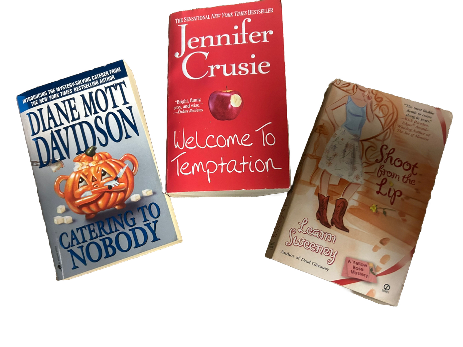 Shoot From The Lip, Catering To Nobody, Welcome To Temptation – 3 Book Lot- Ppb