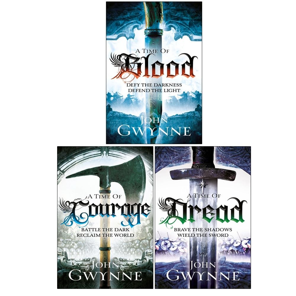 Of Blood & Bone 3 Books Set A Time Of Dread, A Time Of Blood by John Gwynne