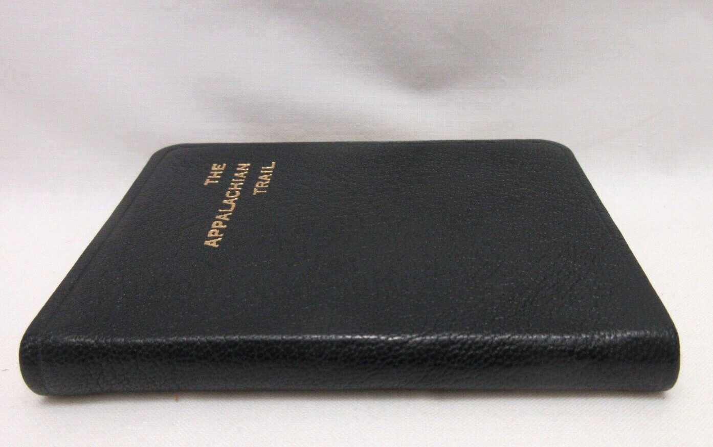 APPALACHIAN TRAIL 3×4″ MINI Guide Leather Cover Notes w Maps Info 160 Pgs Black