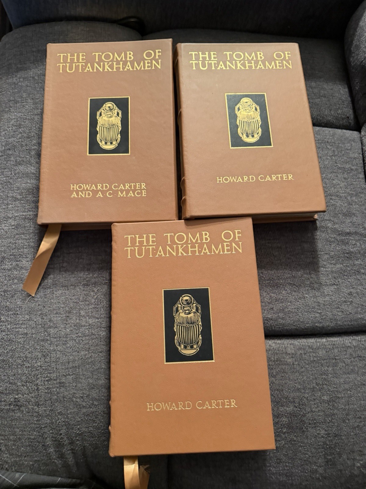 THE TOMB OF TUTANKHAMEN By Howard Carter, 3-Volume Set. 2009 EP Hardcover