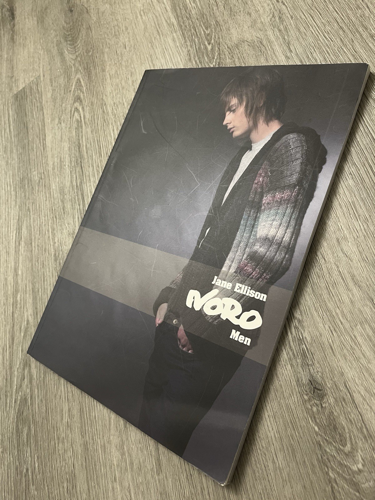 Noro Men Jane Ellison 2009 Trade PB Knitting Pattern Book 8.5×12” UK VG