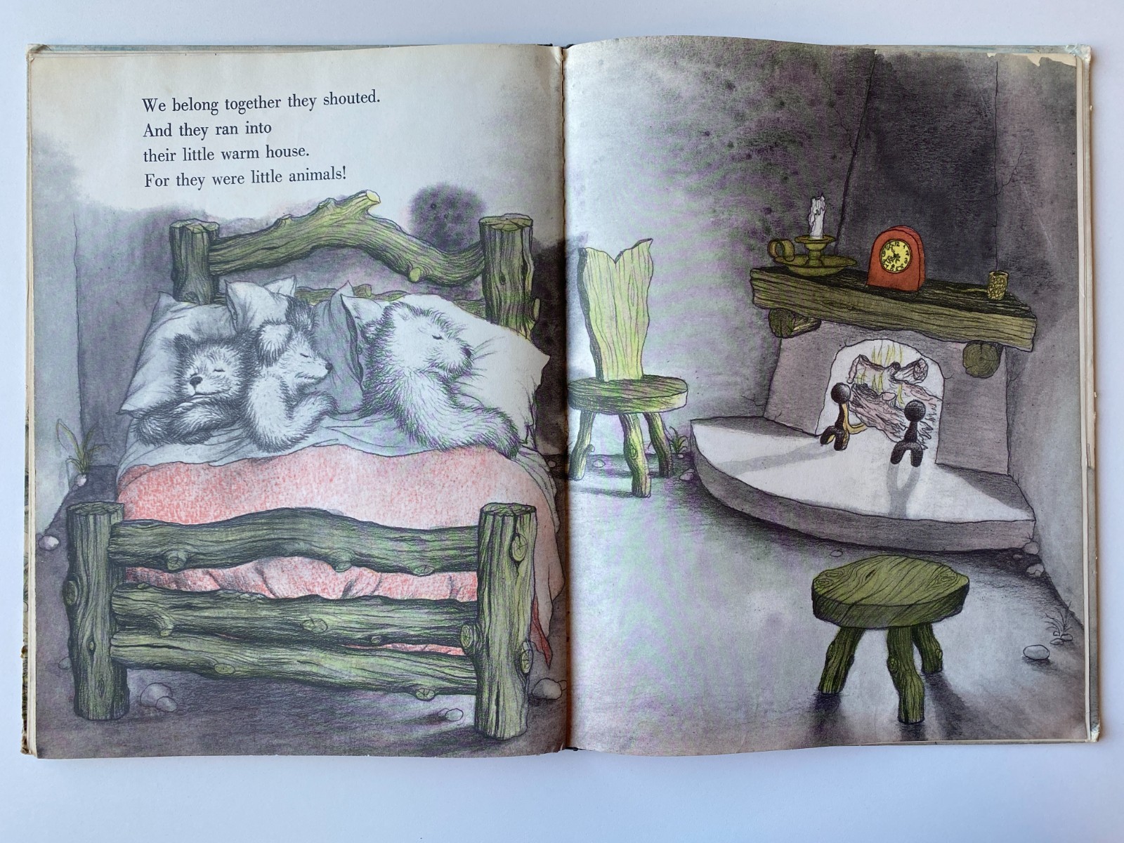 THREE LITTLE ANIMALS~Margaret Wise Brown~GARTH WILLIAMS~1956 HC~Harper Brothers~