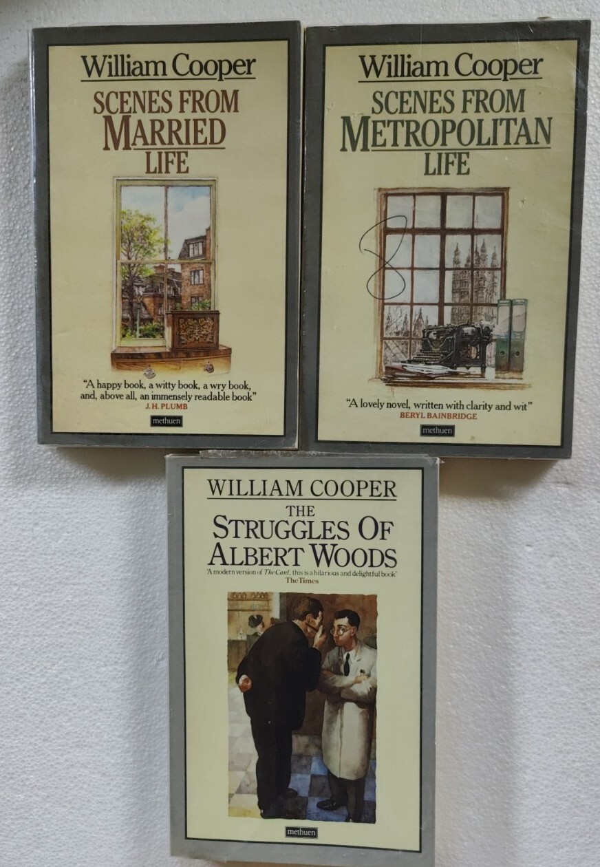WILLIAM COOPER PAPERBACK BOOK LOT (3) ~ SCENES FROM METROPOLITAN LIFE, MARRIED +