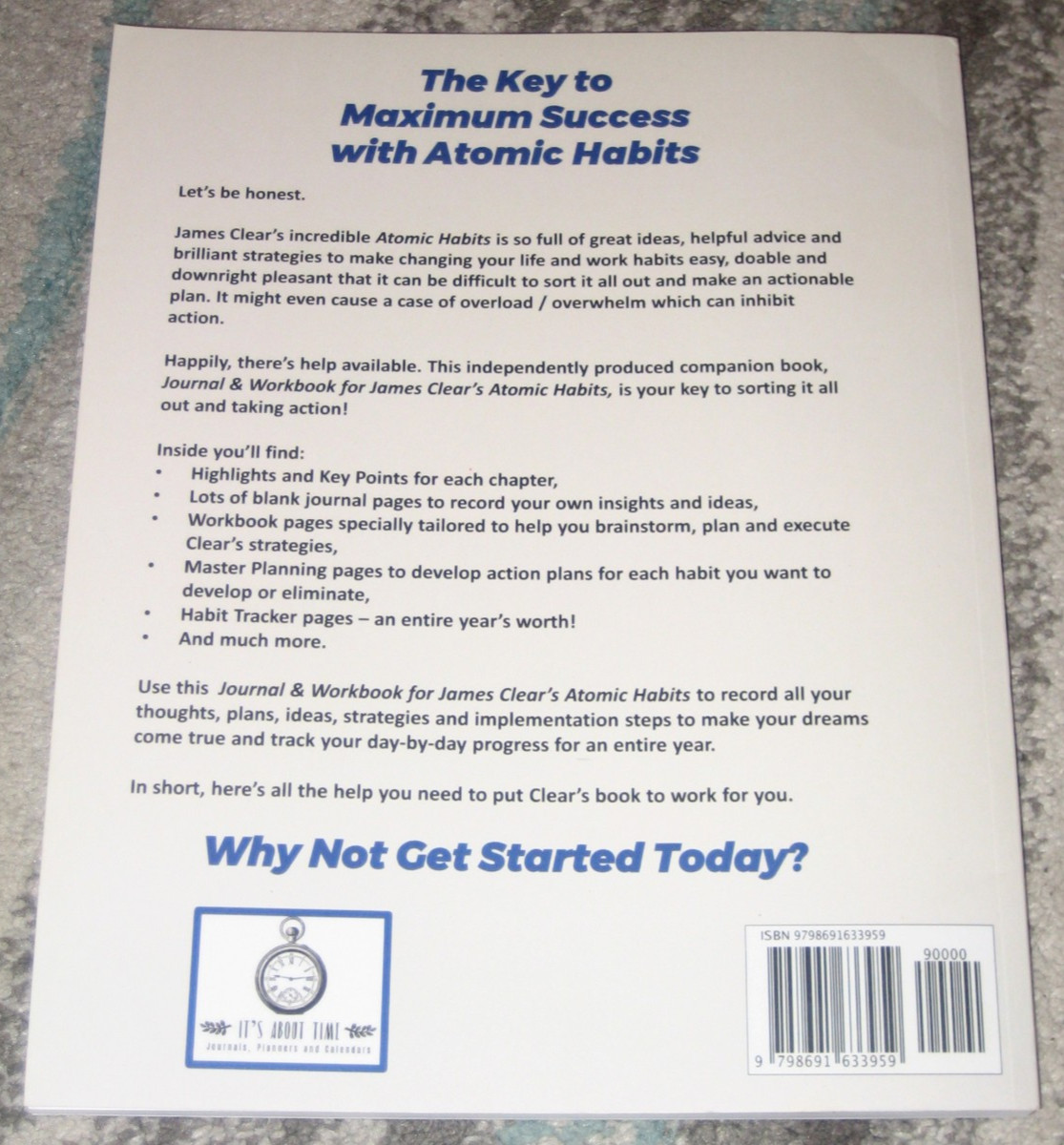 Workbook & Journal For James Clear’s Atomic Habits Paperback