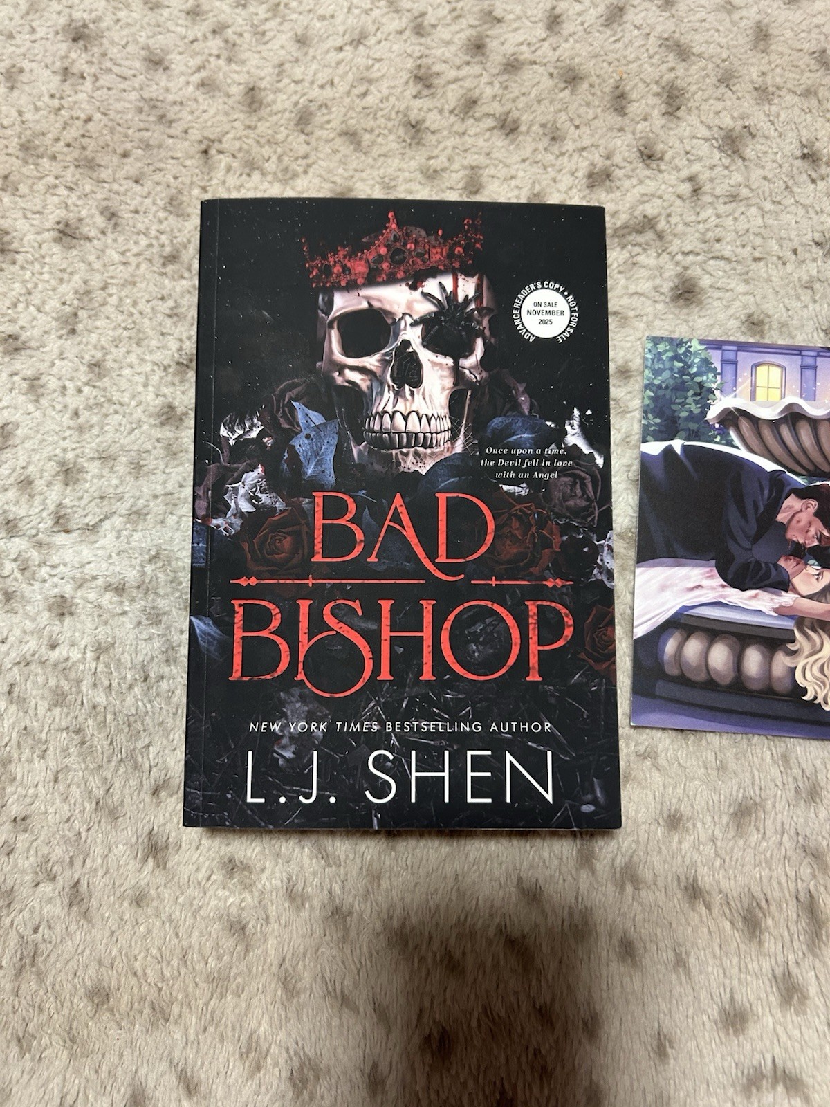 Bad Bishop by LJ Shen ARC (advance readers copy) SIGNED