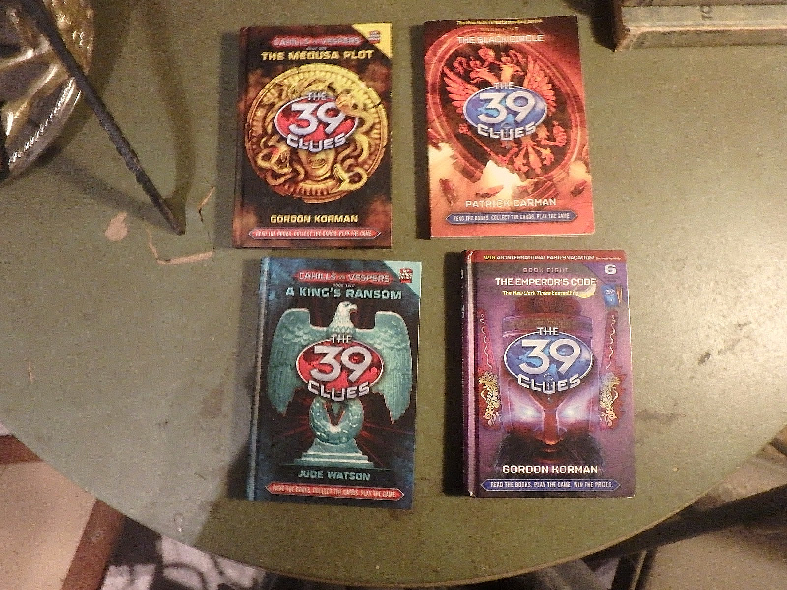 4K – 9 volumes of ” THE 39 CLUES” books- soft & hardcover 2010’s