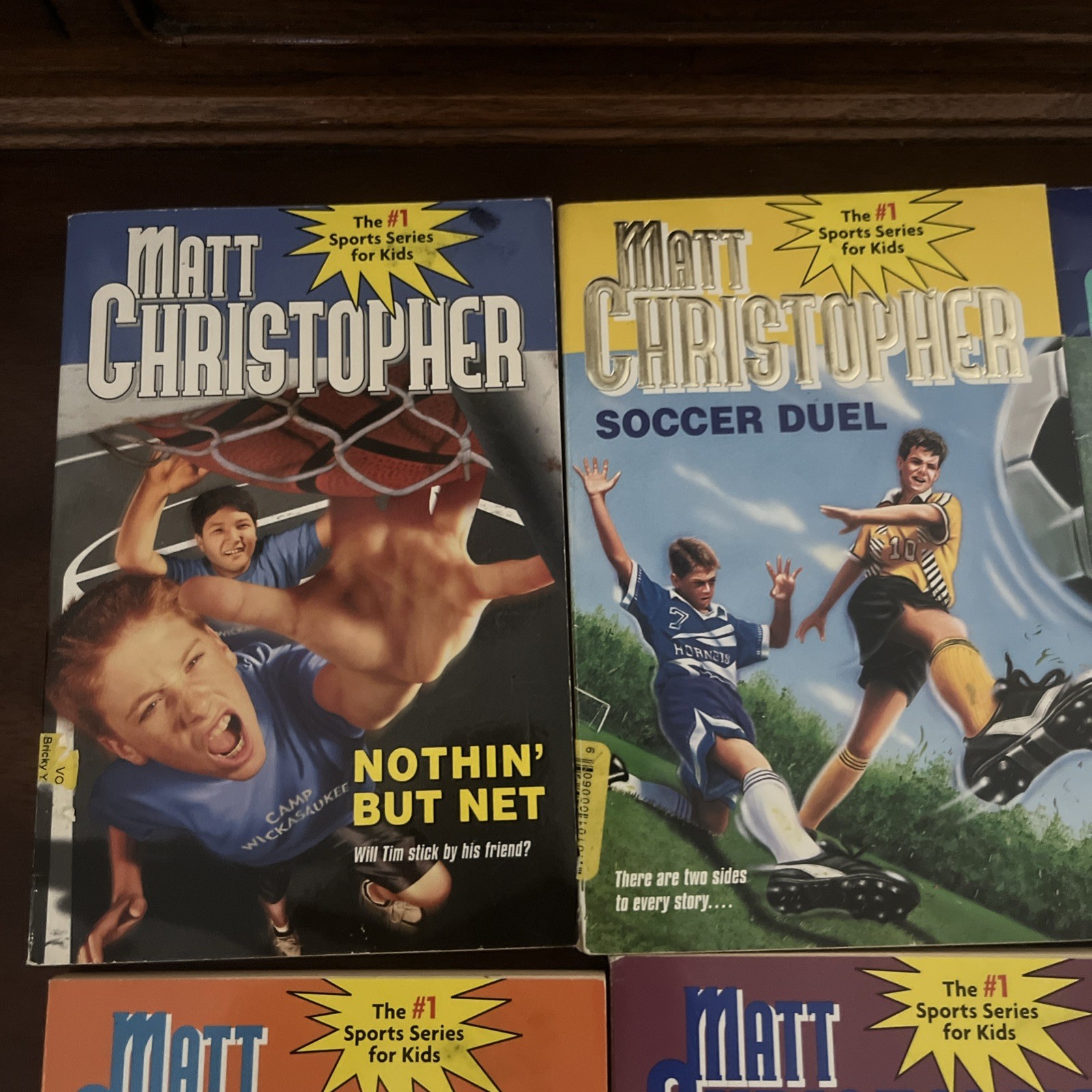 Vtg Matt Christopher Sports Book Lot Of 6 Soccer Basketball