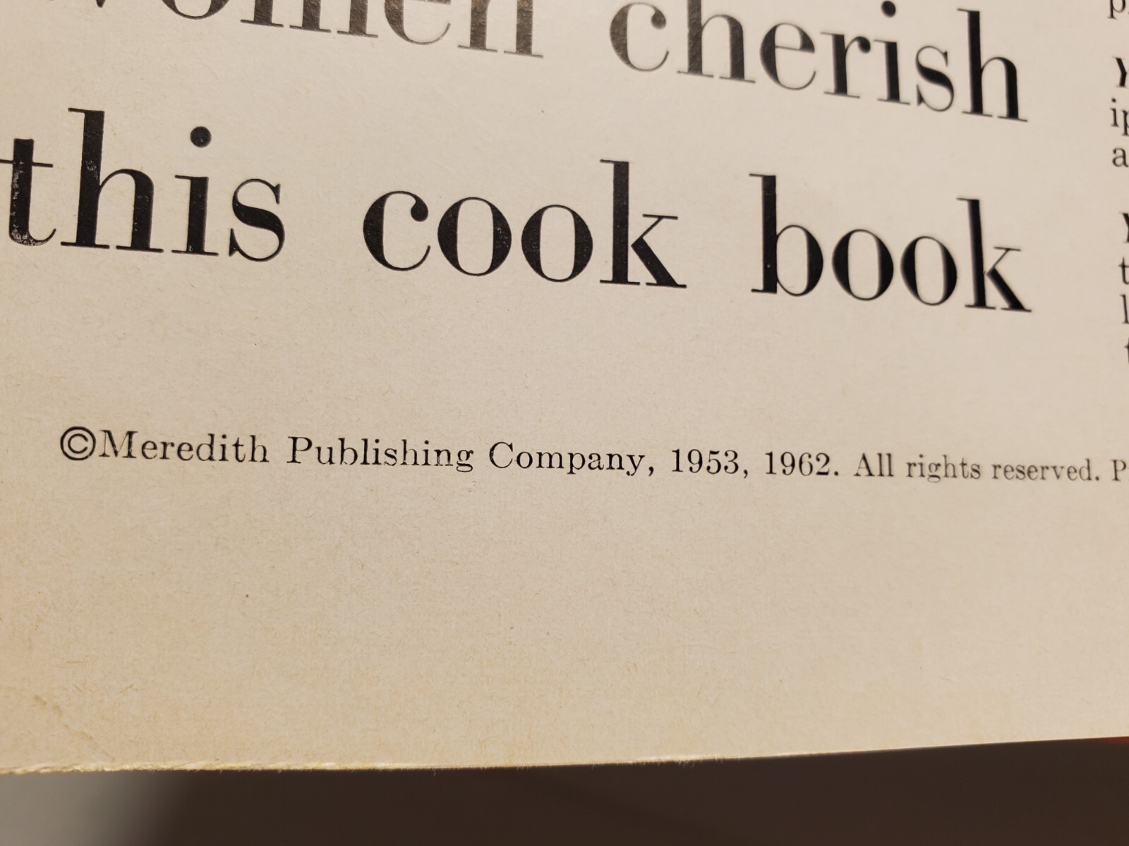 Better Homes & Gardens New Cookbook 5 Ring Binder. 1962 400 Pages