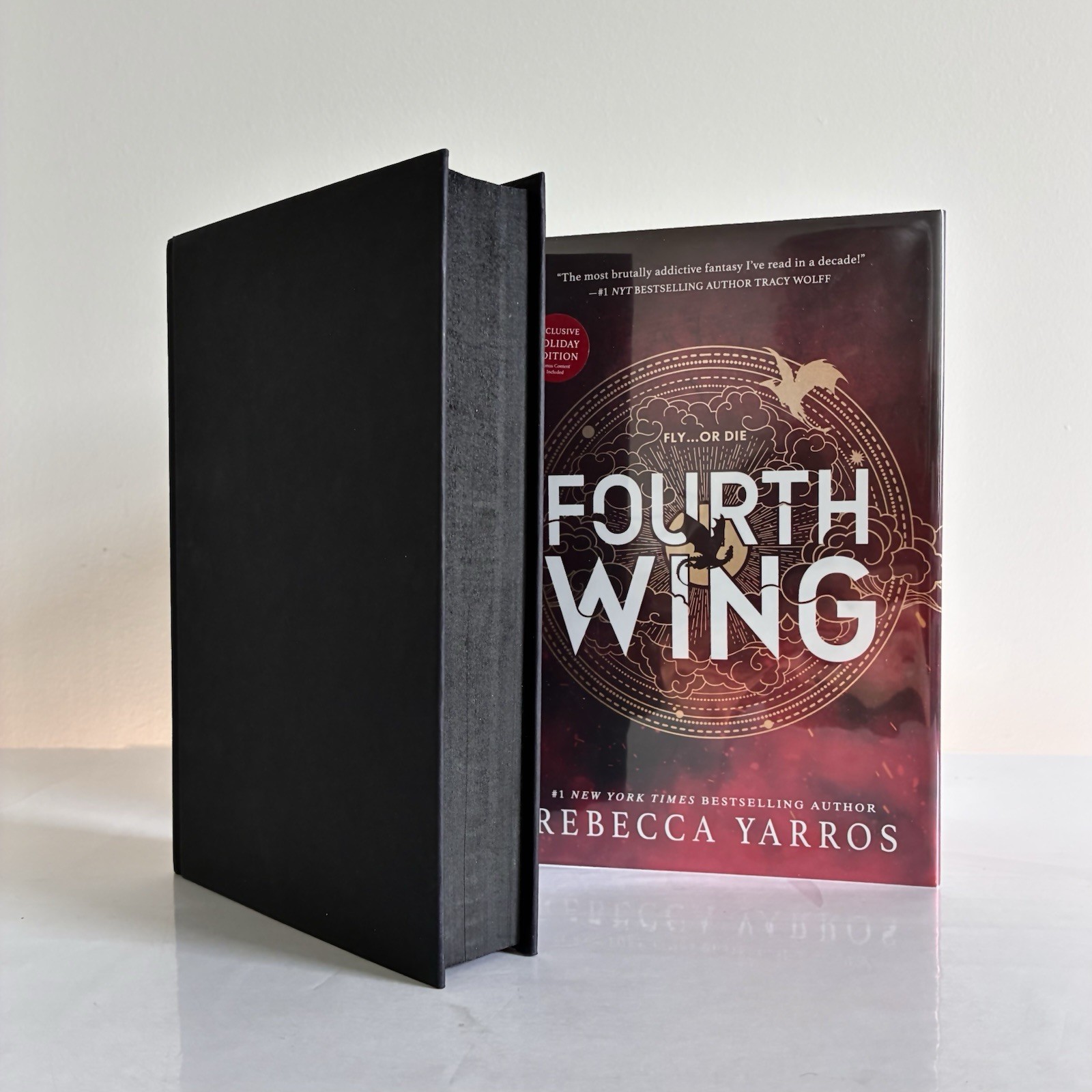 Fourth Wing Holiday Edition Rebecca Yarros SIGNED & STAMPED QUOTE First Print