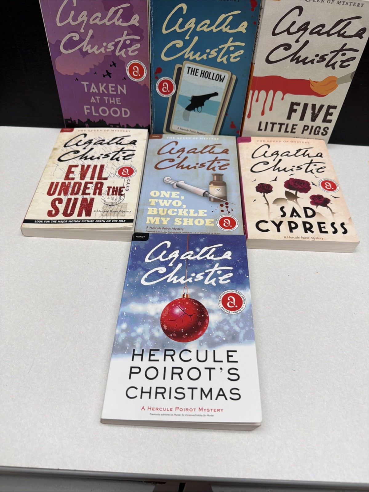 Agatha Christie Paperback Book Lot- 7 Books