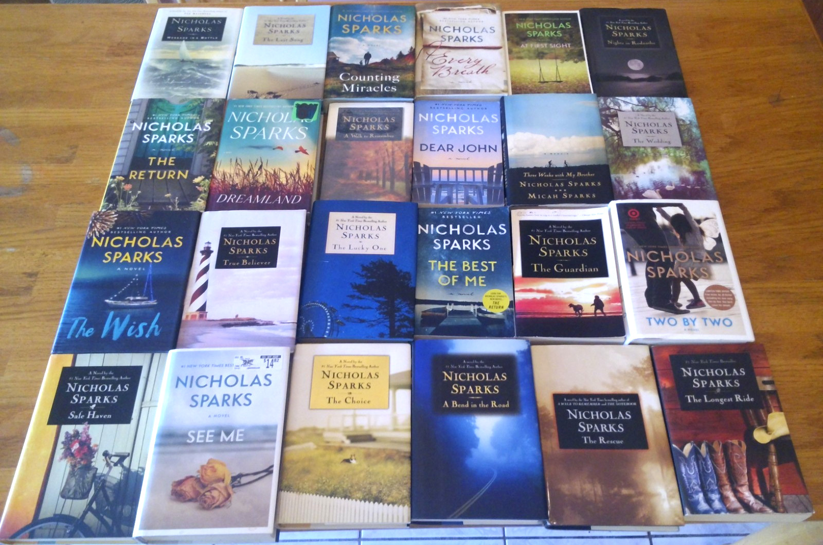 24 NICHOLAS SPARKS BOOKS – LOT