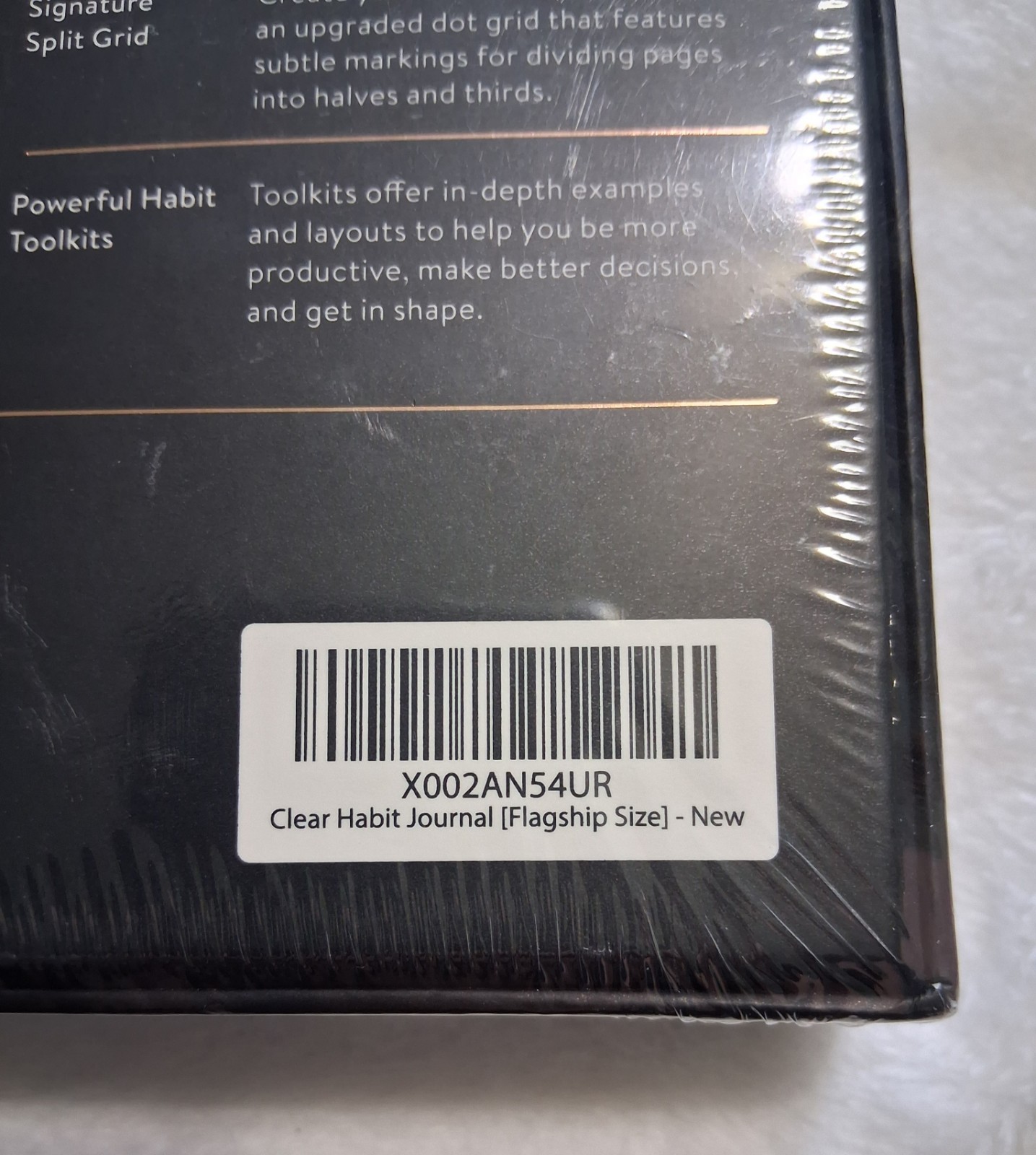 Baronfig Clear Habit Journal Book Sealed Box Black Flagship James Clear NIP NEW