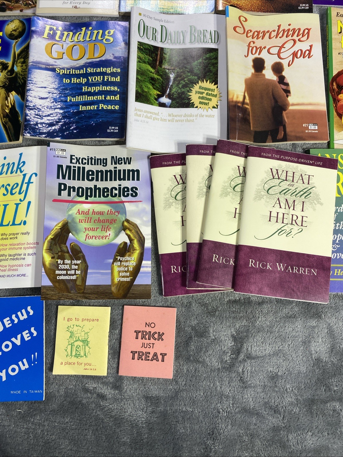 Vtg Christian Mini Book Booklet Lot Of 69 Inspirational Religious Healing Prayer