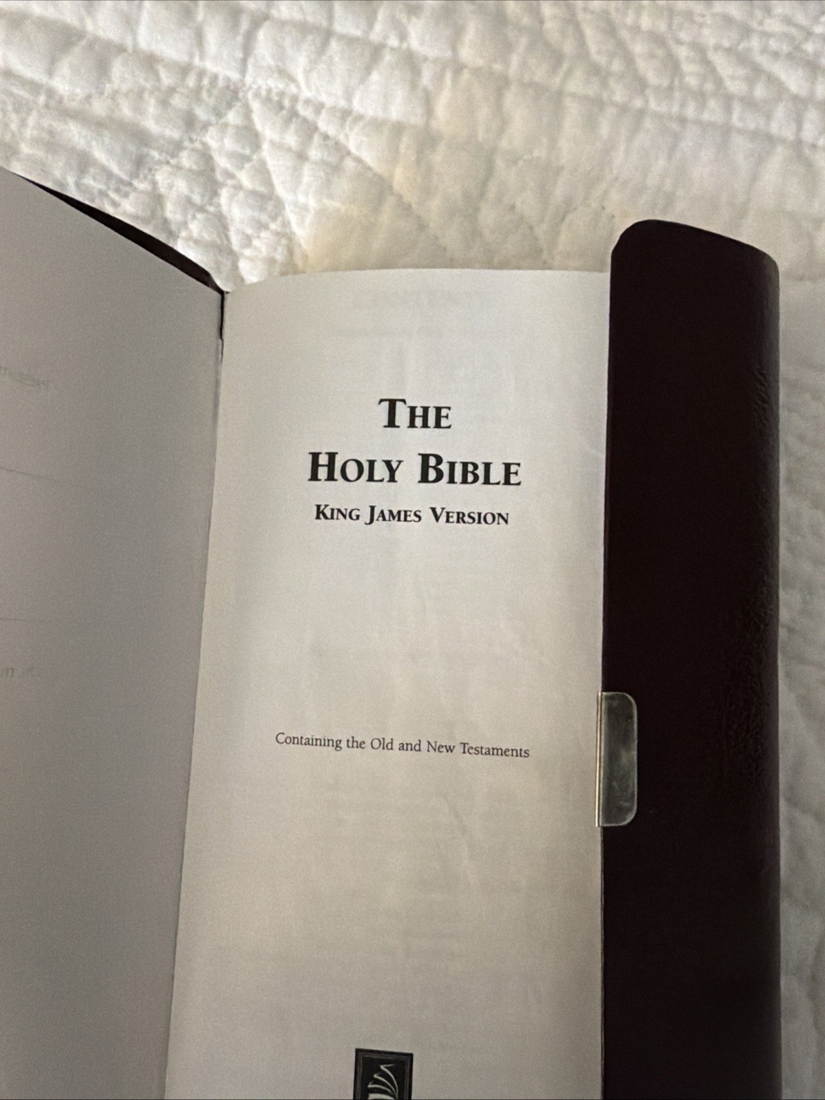 Holy Bible – Compact KJV with snap closure