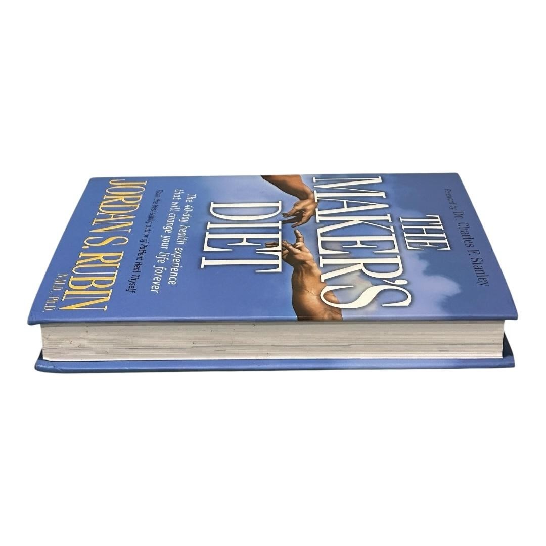 The Maker’s Diet Jordan S. Rubin Charles F. Stanley HC Blue Dust Jacket