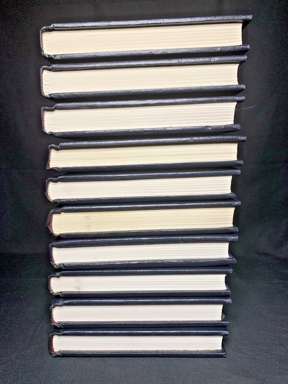 Lot of 10 Agatha Christie Bantam Mystery Collection Black Leatherette Books HC