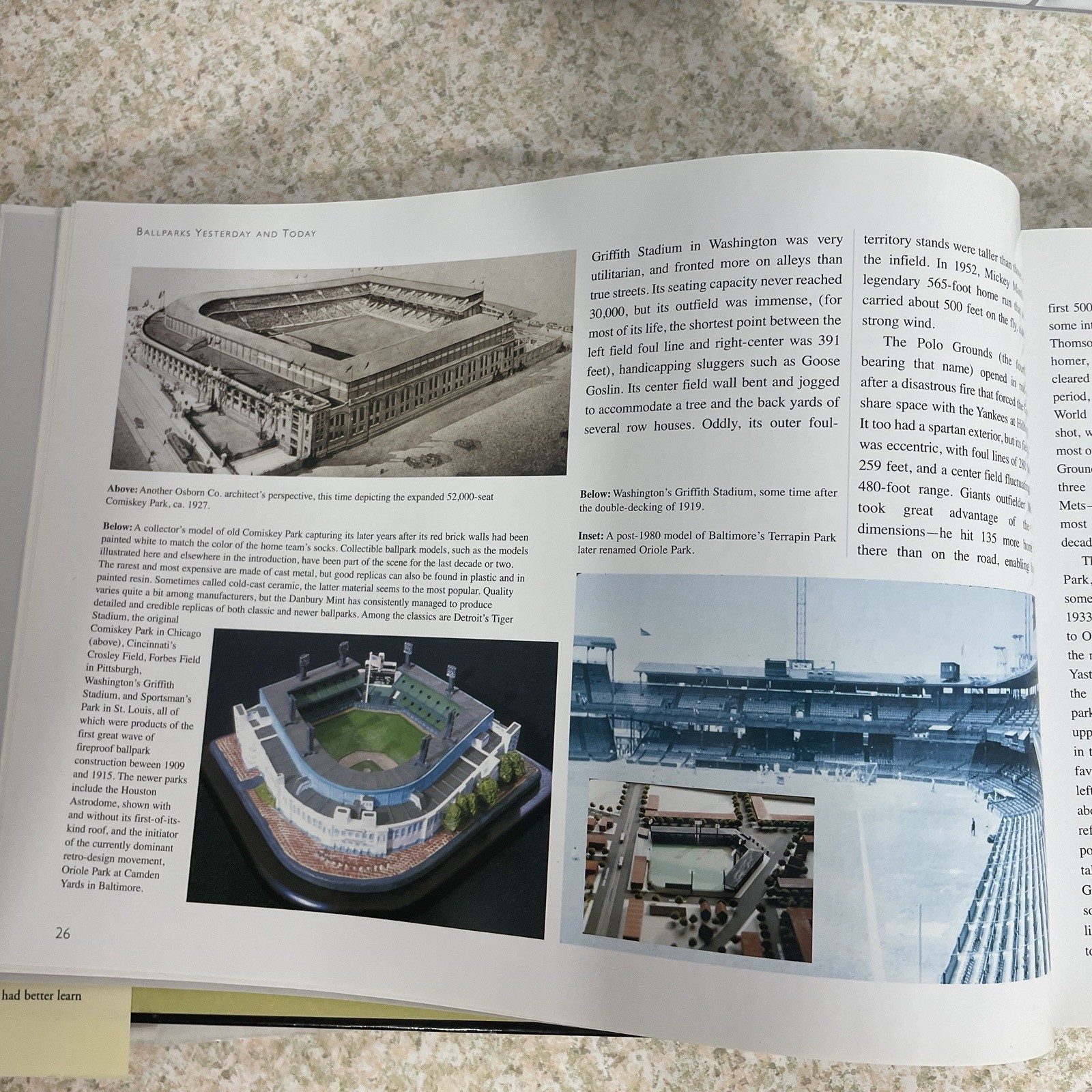 Ballparks Yesterday and Today, Chartwell Books, 2007, Used, 448 Pages, Hardcover