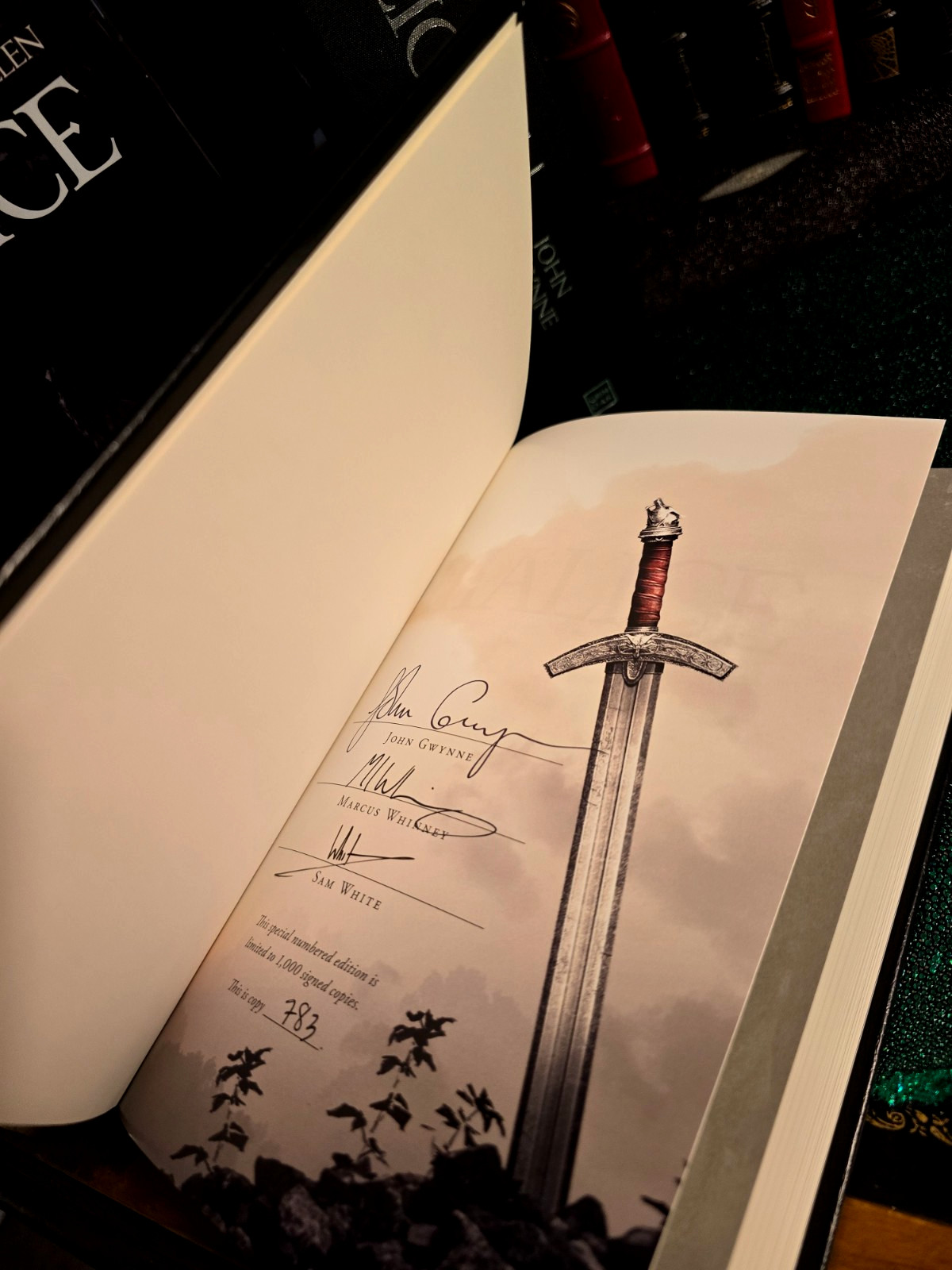 Malice & Valor (Faithful Fallen); John Gwynne; Grim Oak SIGNED NUMBERED + RIGHTS