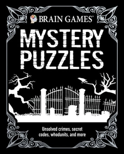 Brain Games – Mystery Puzzles (384 Pages): Unsolved Crimes, Secret Codes,: Used