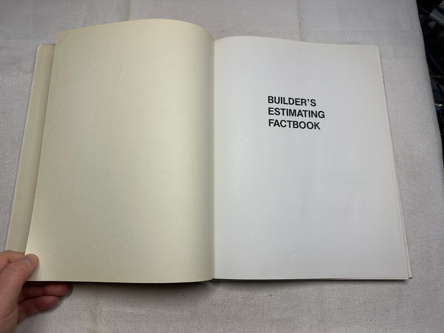Builder’s Estimating Factbook Diez Maloney 1974 Construction Cahners