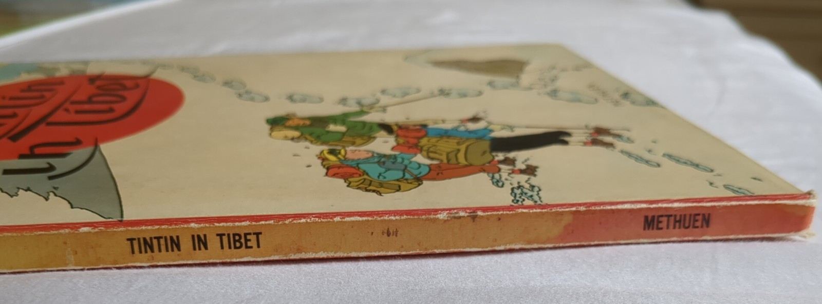 Adventures of Tintin Herge 4 Book – Moon, Black Island, America & Tibet 1968