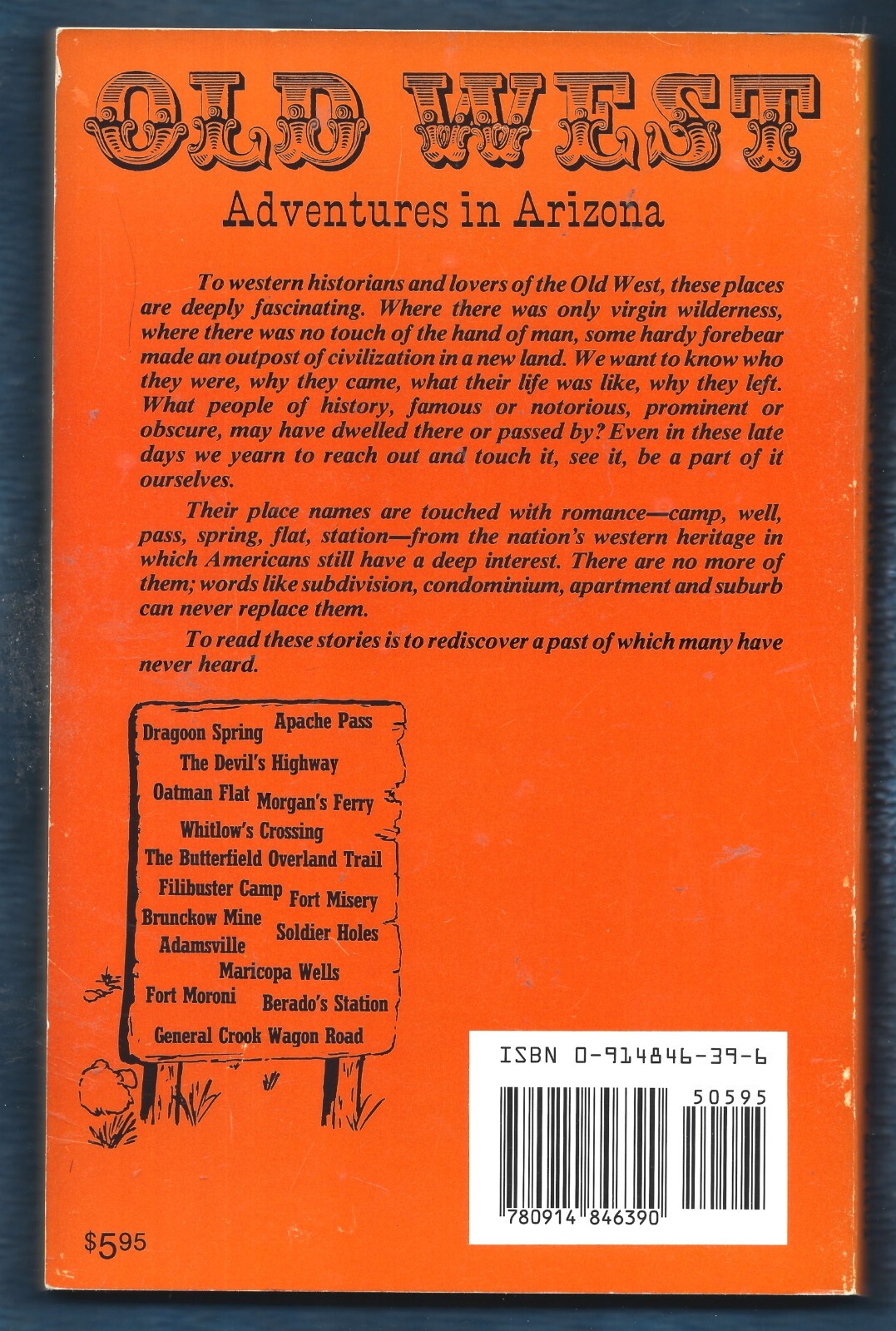 Old West-Adventures in Arizona PB-Charles D. Lauer-1989-174 pages