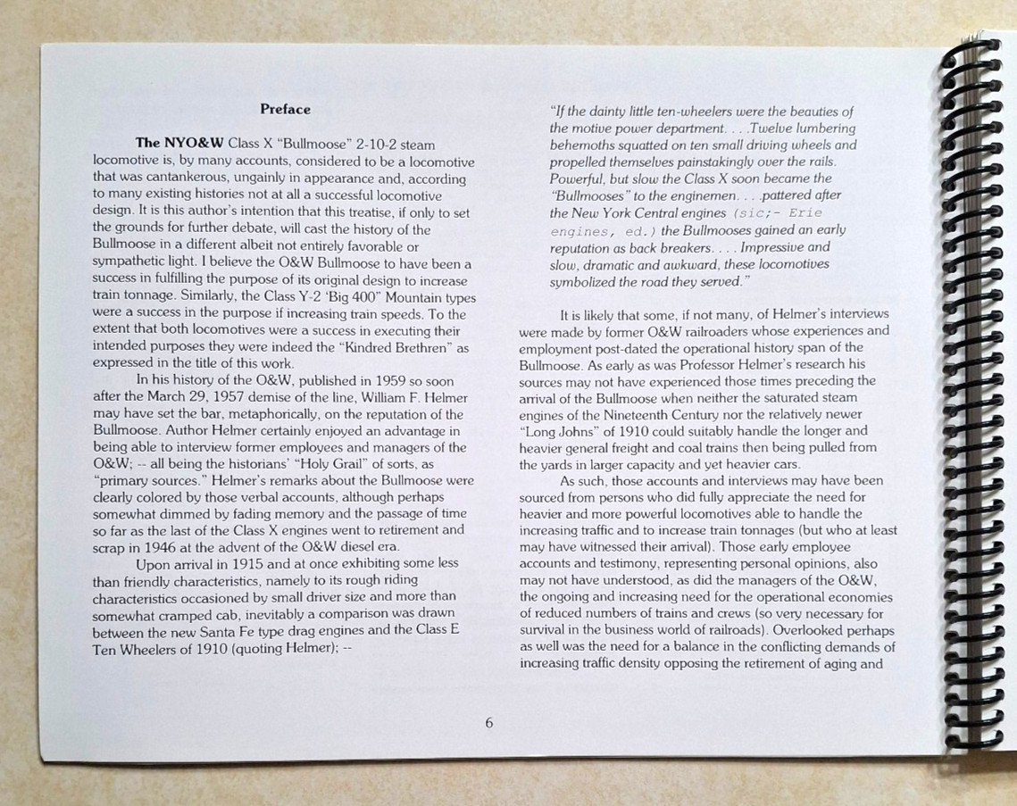 New York Ontario & Western Railway Bullmoose Big 400 Observer History Railroad