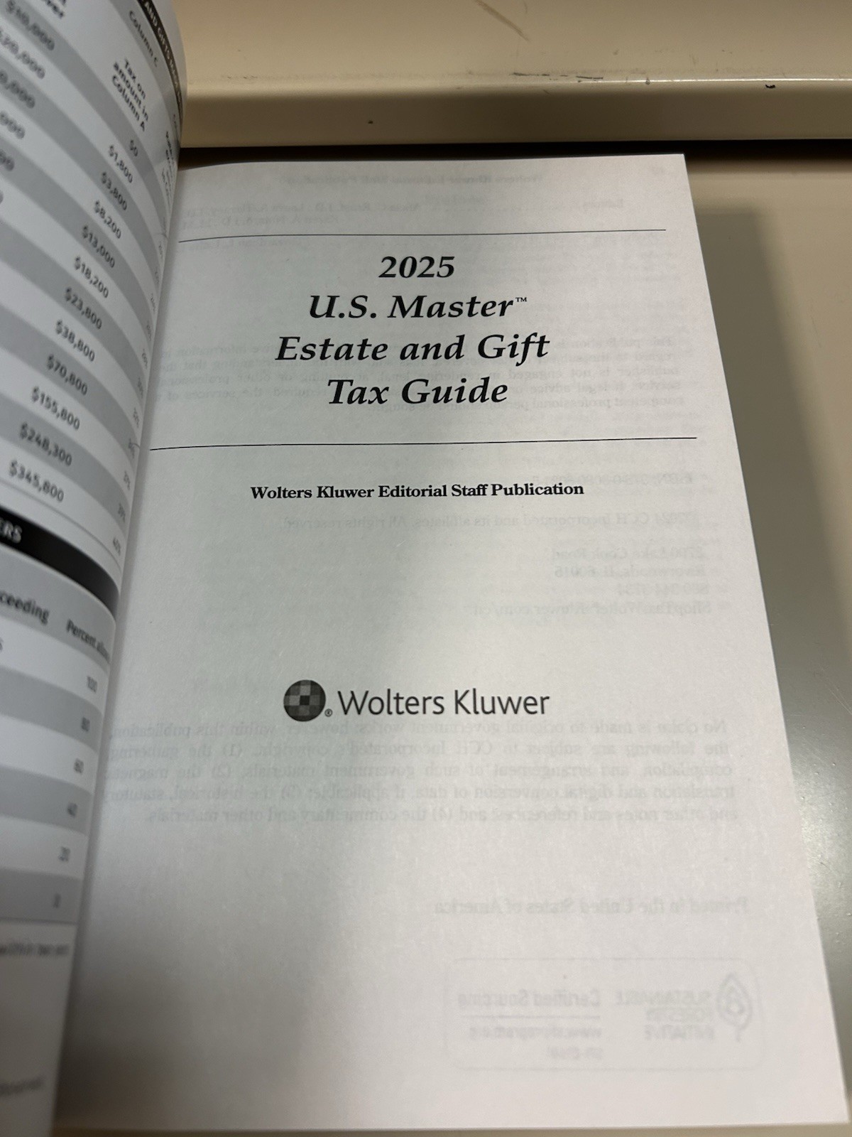US Master Estate and Gift Tax Guide 2025 Edition Wolters Kluwer