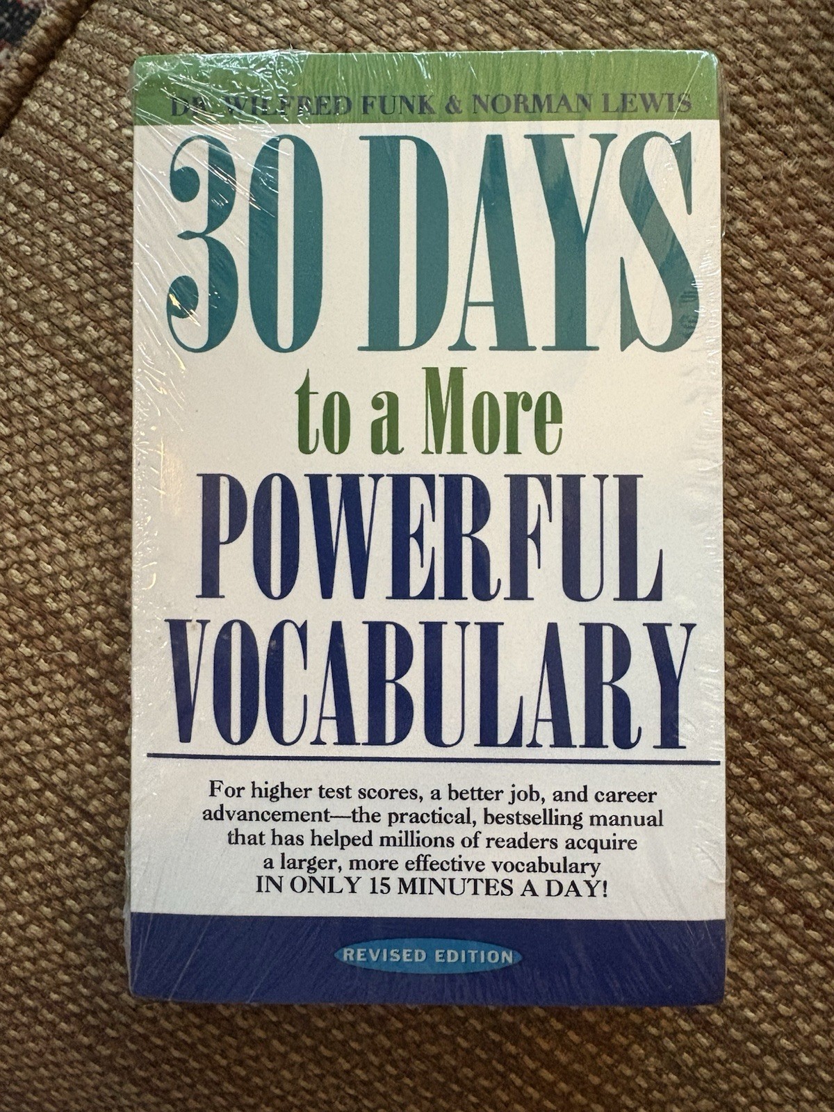 30 DAYS TO A MORE POWERFUL VOCABULARY [Revised, 2012]- SEALED, RARE!!!!!