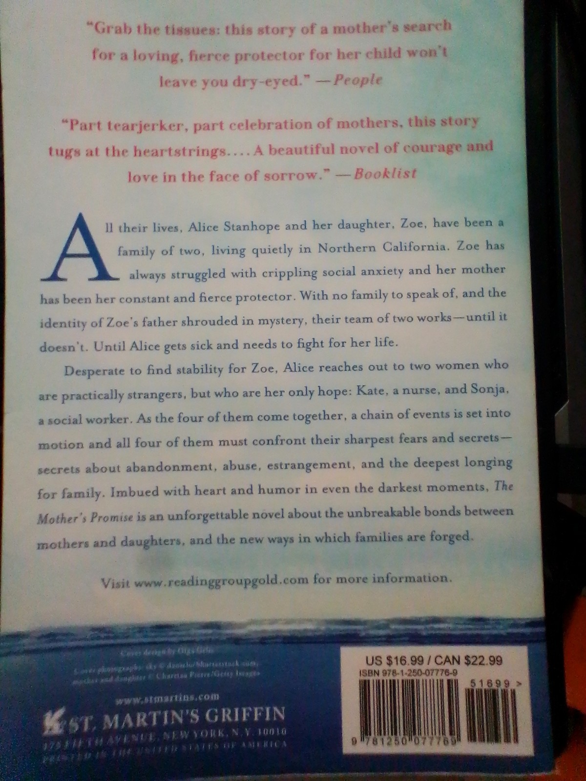 The Mother’s Promise : A Novel Paperback Sally Hepworth GOOD