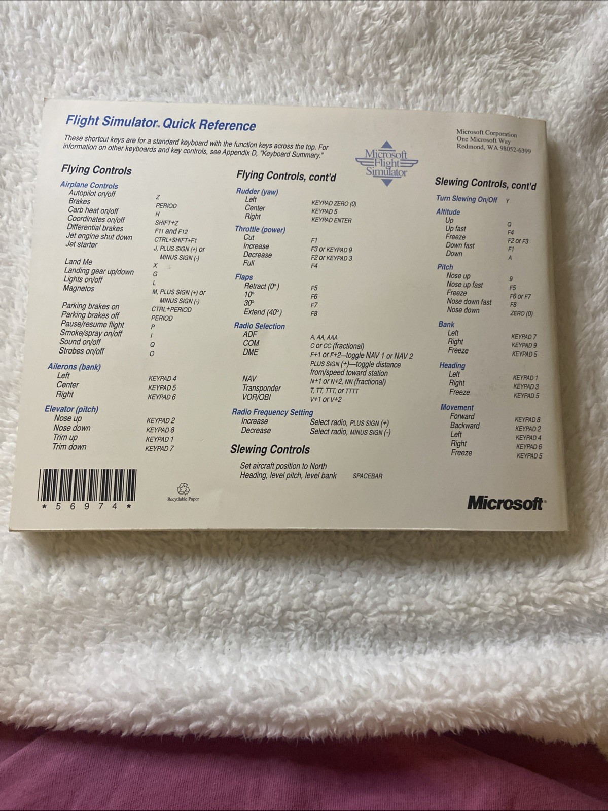 Microsoft Flight Simulator: Pilot’s Handbook (Version 5.1 for MS-DOS Systems)
