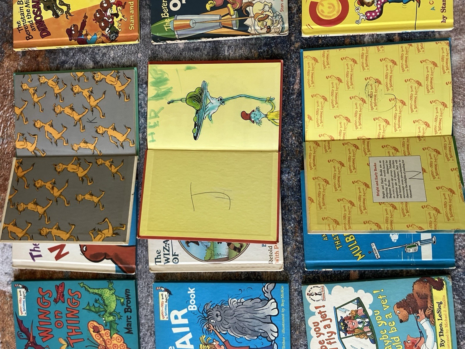 Dr Seuss Beginner Books lot 18 Classic Hardcover Bright And Early Berenstain OZ