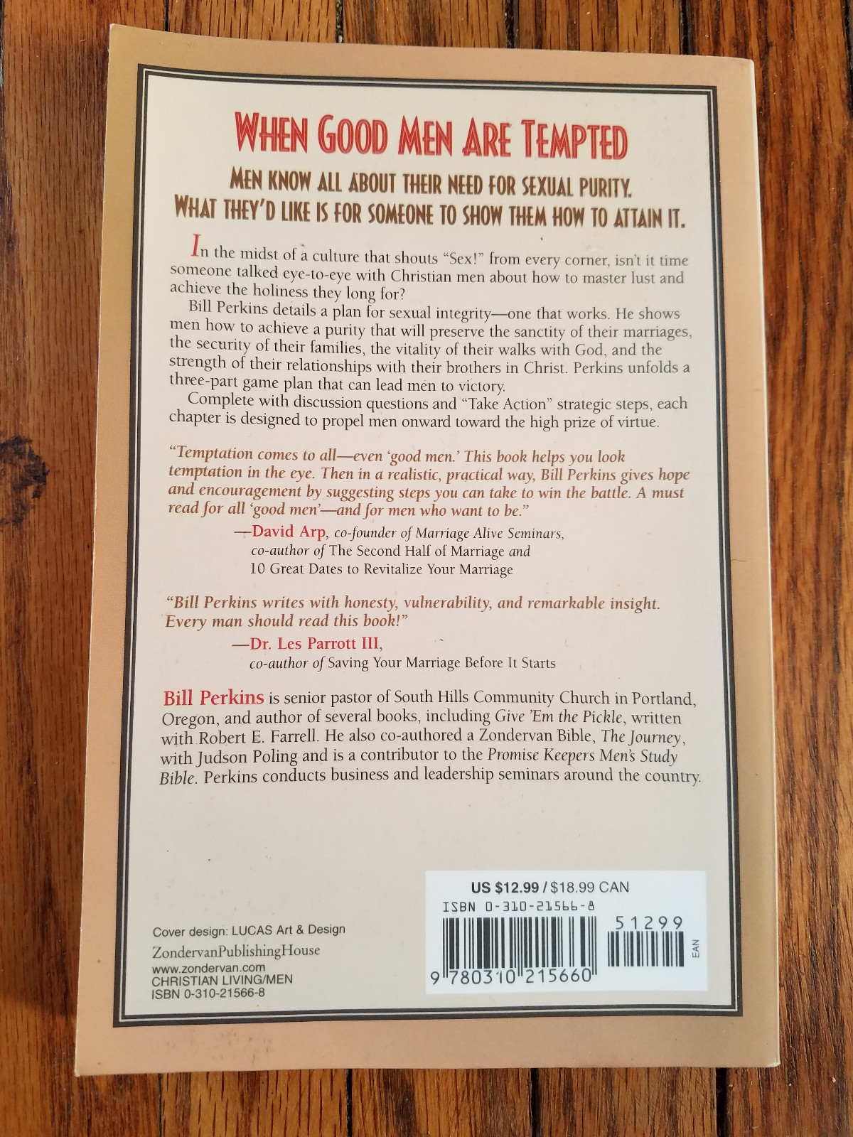 When Good Men Are Tempted by Bill Perkins PAPERBACK