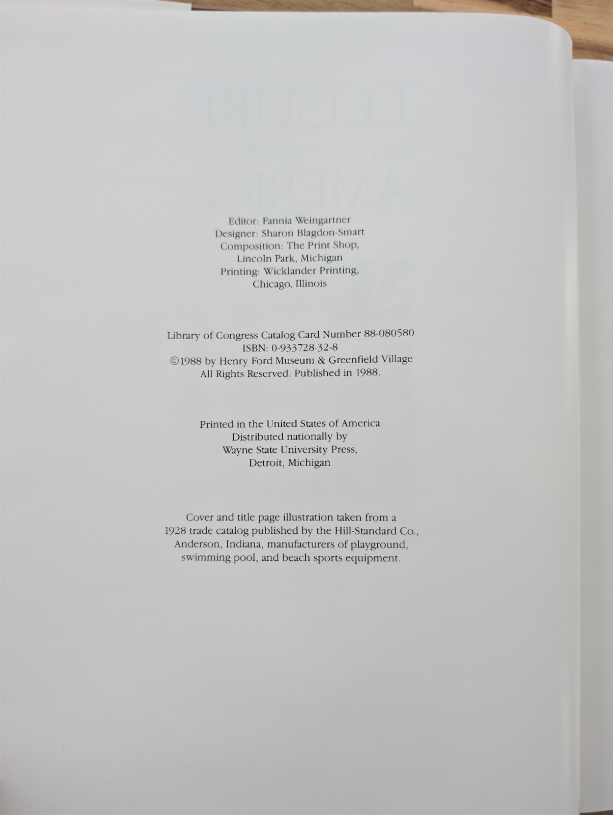 Donna R. Braden LEISURE AND ENTERTAINMENT IN AMERICA 1988 – Kreskin collection