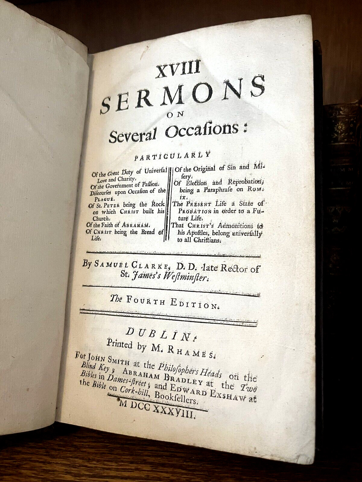 ENGLISH OLD BOOK FROM 1700s – Rare Historical Collectible Text from 18th Century