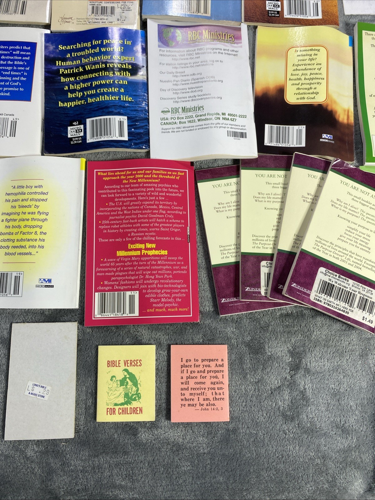 Vtg Christian Mini Book Booklet Lot Of 69 Inspirational Religious Healing Prayer