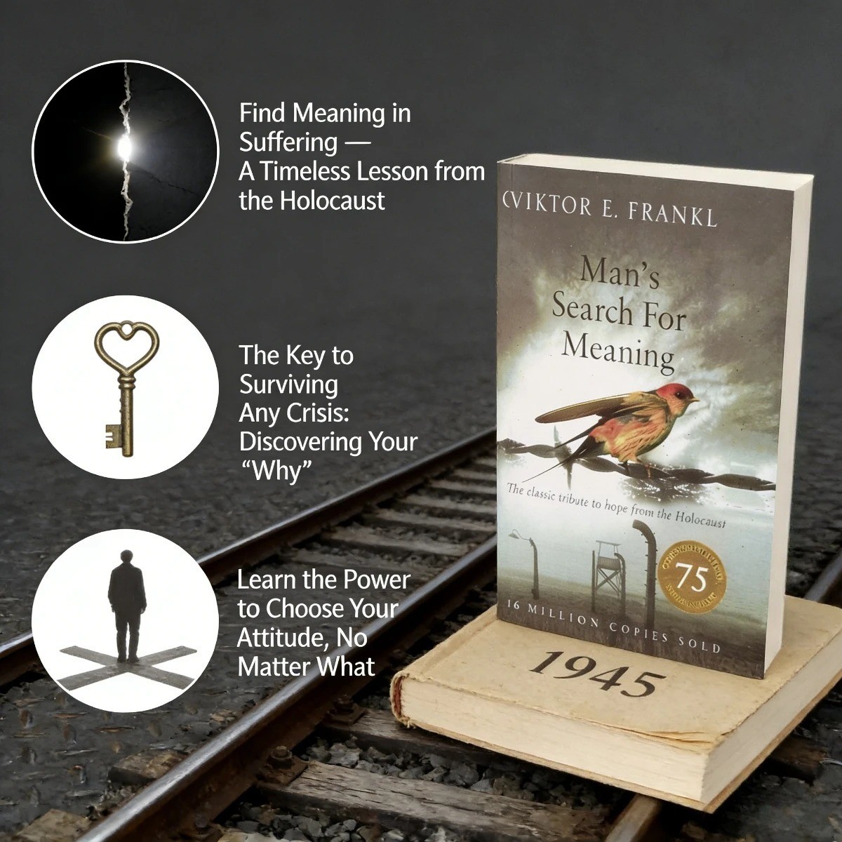 Man’s Search for Meaning by Viktor E. Frankl New Book Holocaust Memoir