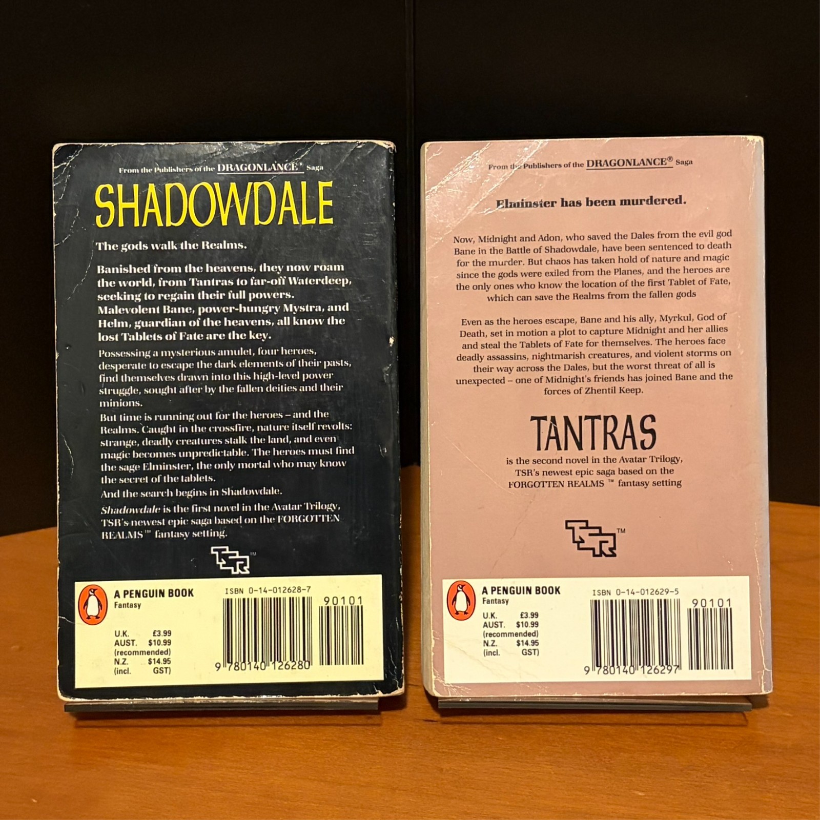 Forgotten Realms: Shadowdale & Tantras, Avatar 1-2 1989 Penguin Editions D&D Lot