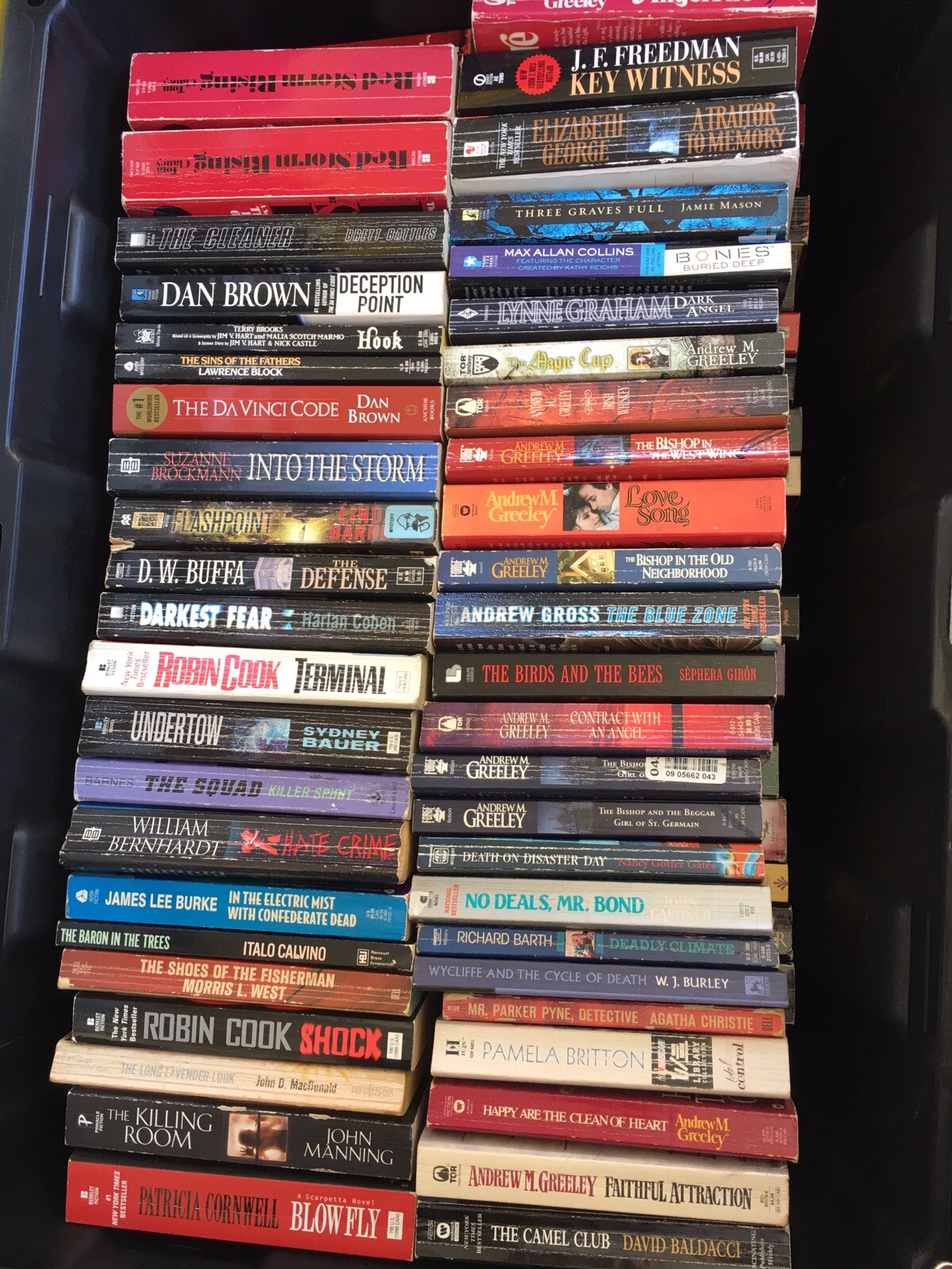 Lot Of 10 Suspense Crime Mystery Thriller Fiction Paperback Books Random Mix Lot