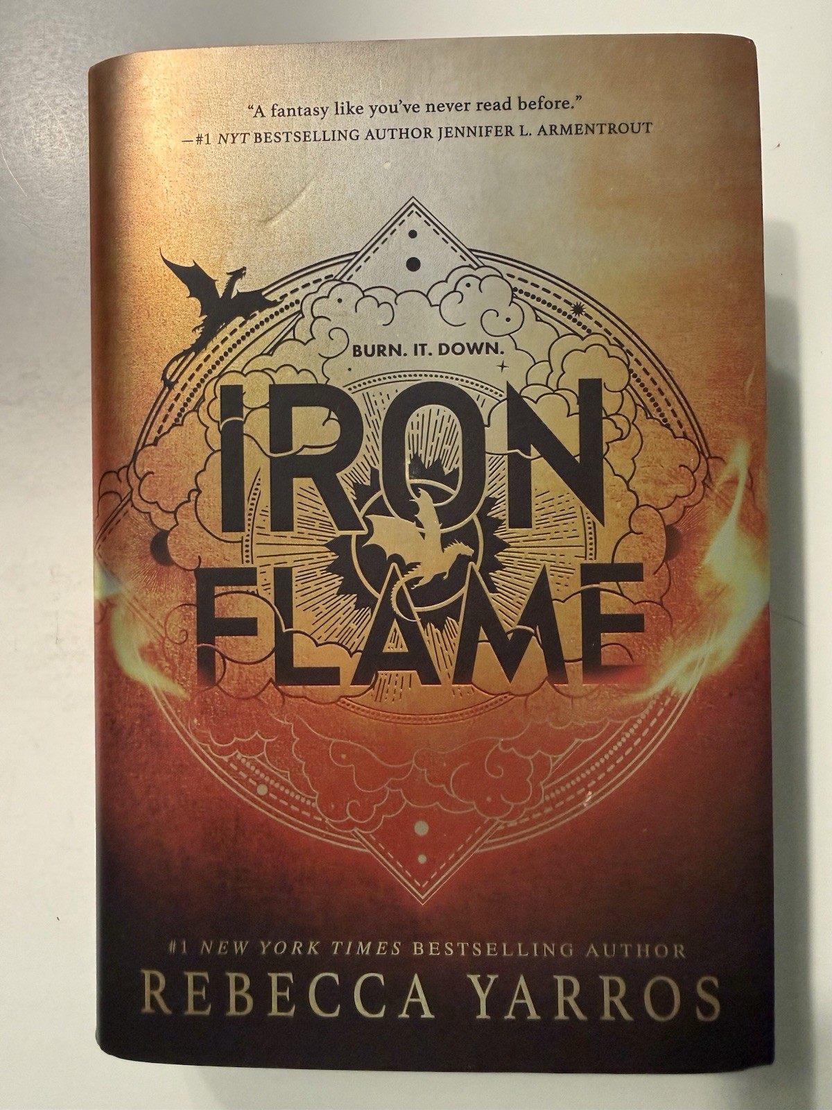 Iron Flame Rebecca Yarros HC 2023 First Edition Sprayed Edges Very Good
