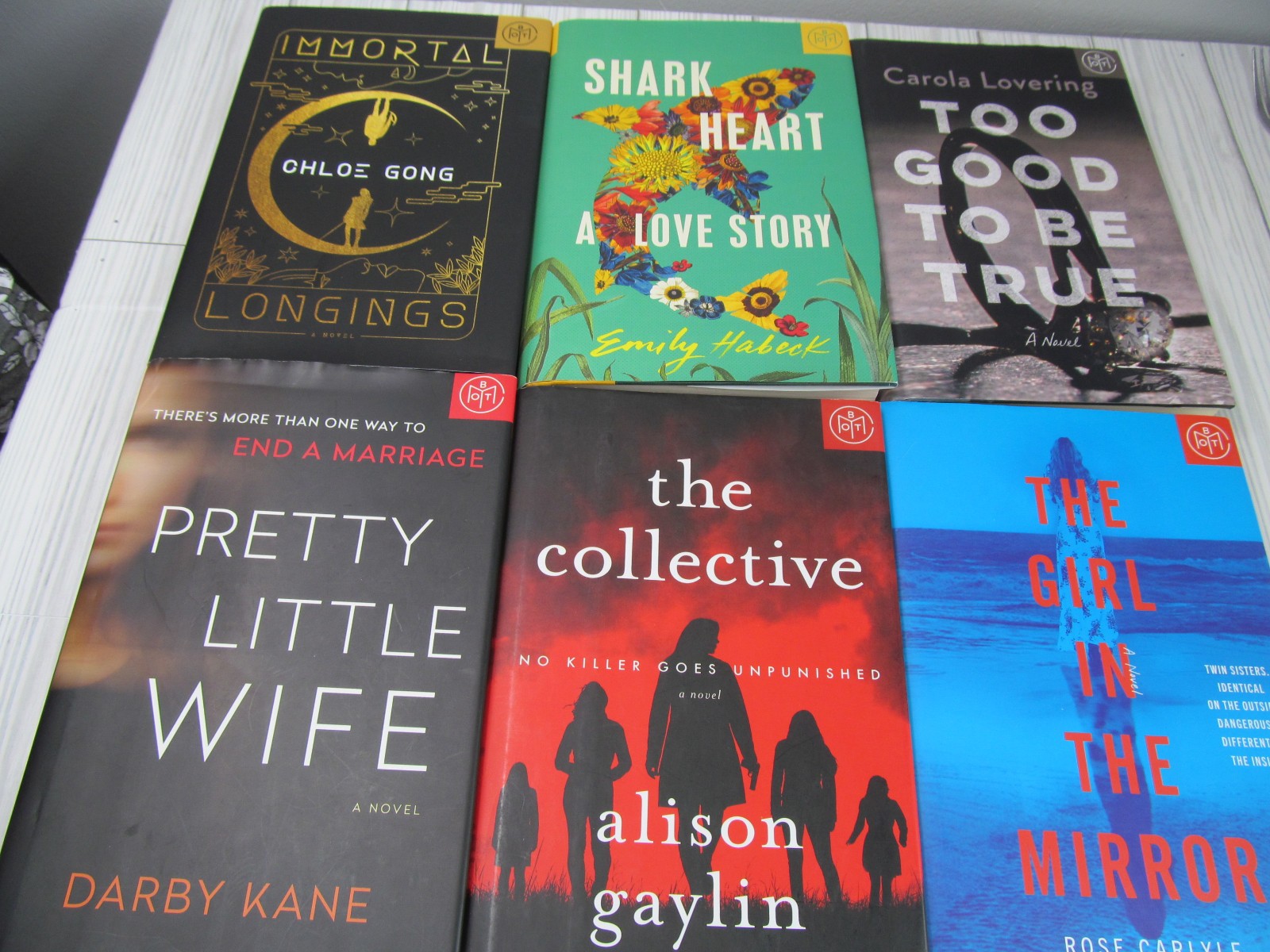 Book Of The Month Lot Of 6 Books Various Authors 2020s HC Chole Gong Shark Heart