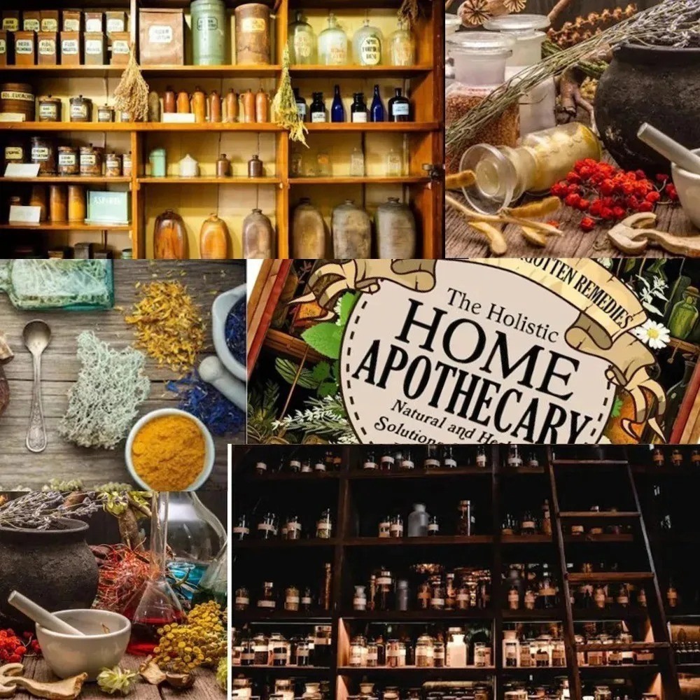 1000+ Forgotten Apothecary Recipes Remedies Book Natural and Herbal Welness..