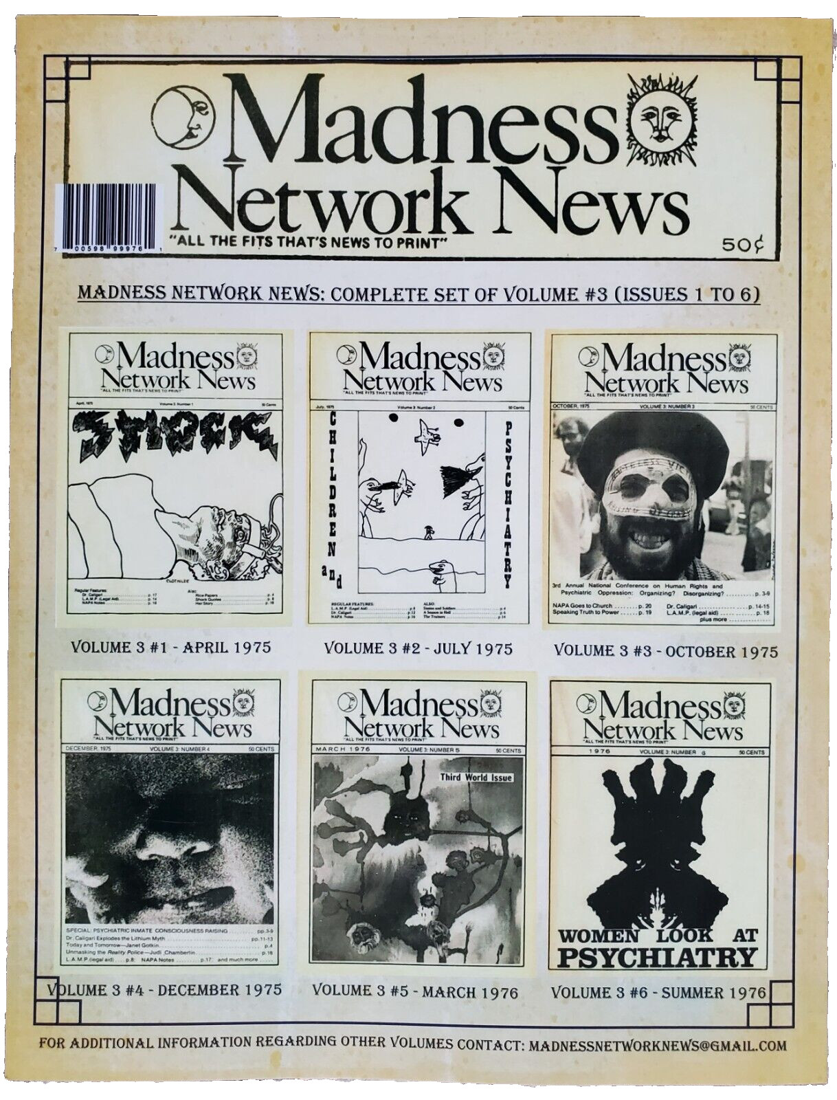 Madness Network News 8.5 X 11 Full Volume Books, (Volumes: 1, 2, 3, 5, 6, 7 & 8)