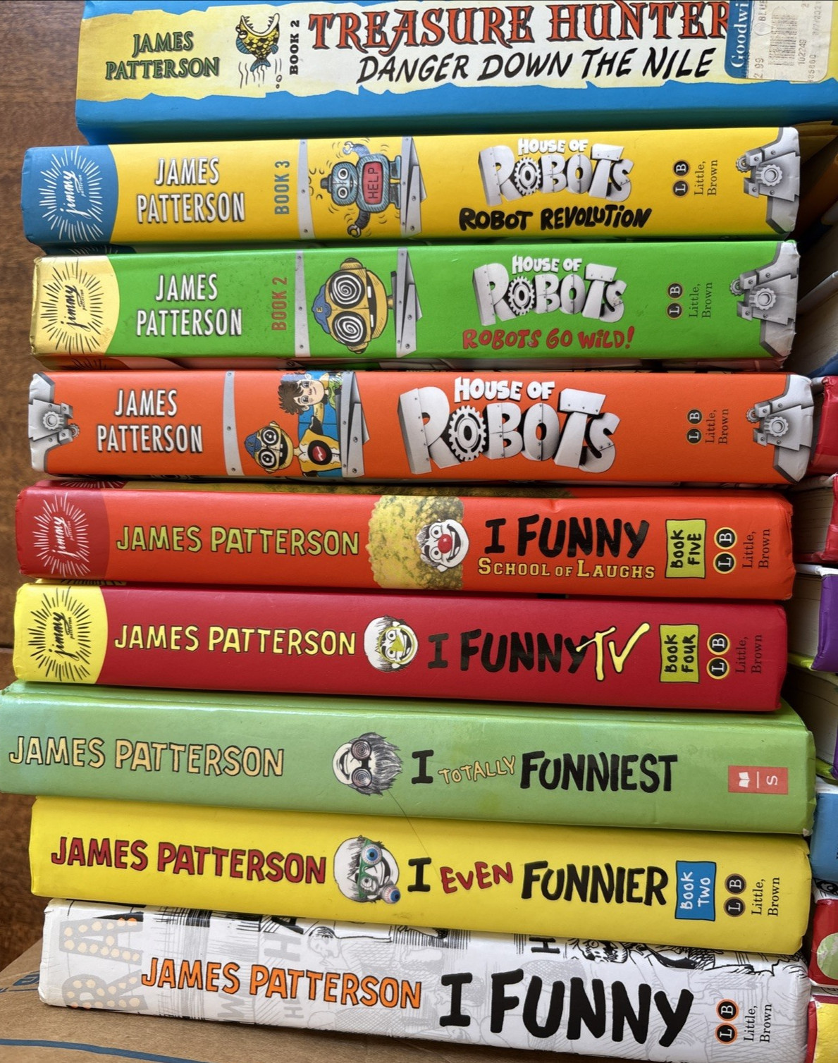 James PATTERSON KIDS Books Middle Funny Robot Treasure – YOU CHOOSE – Combo Ship
