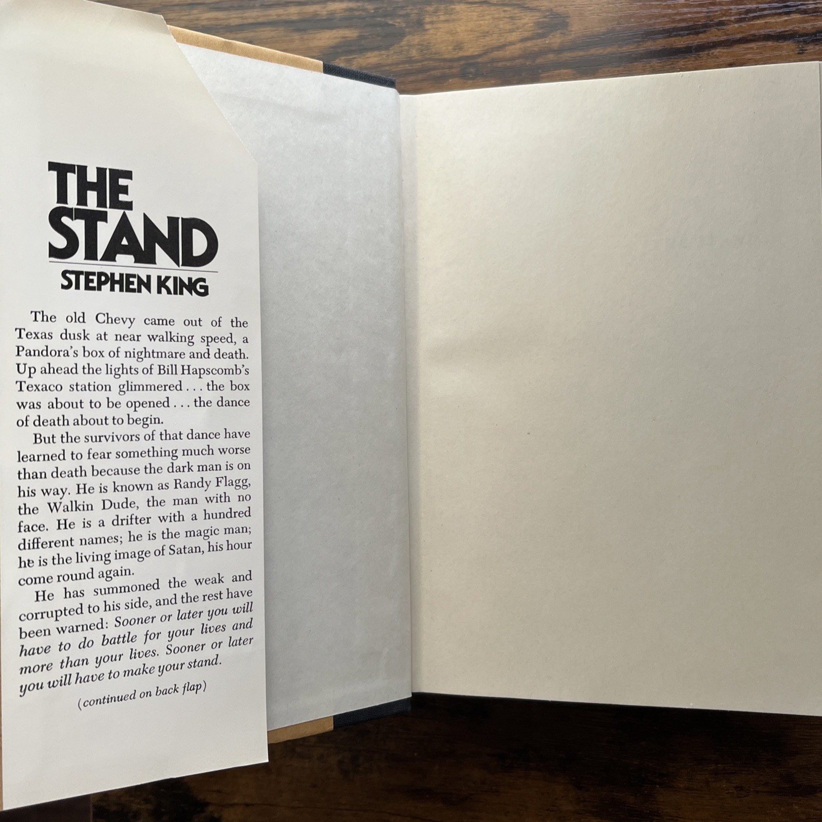 The Stand by Stephen King—1978 First Edition, later printing, HC/DJ