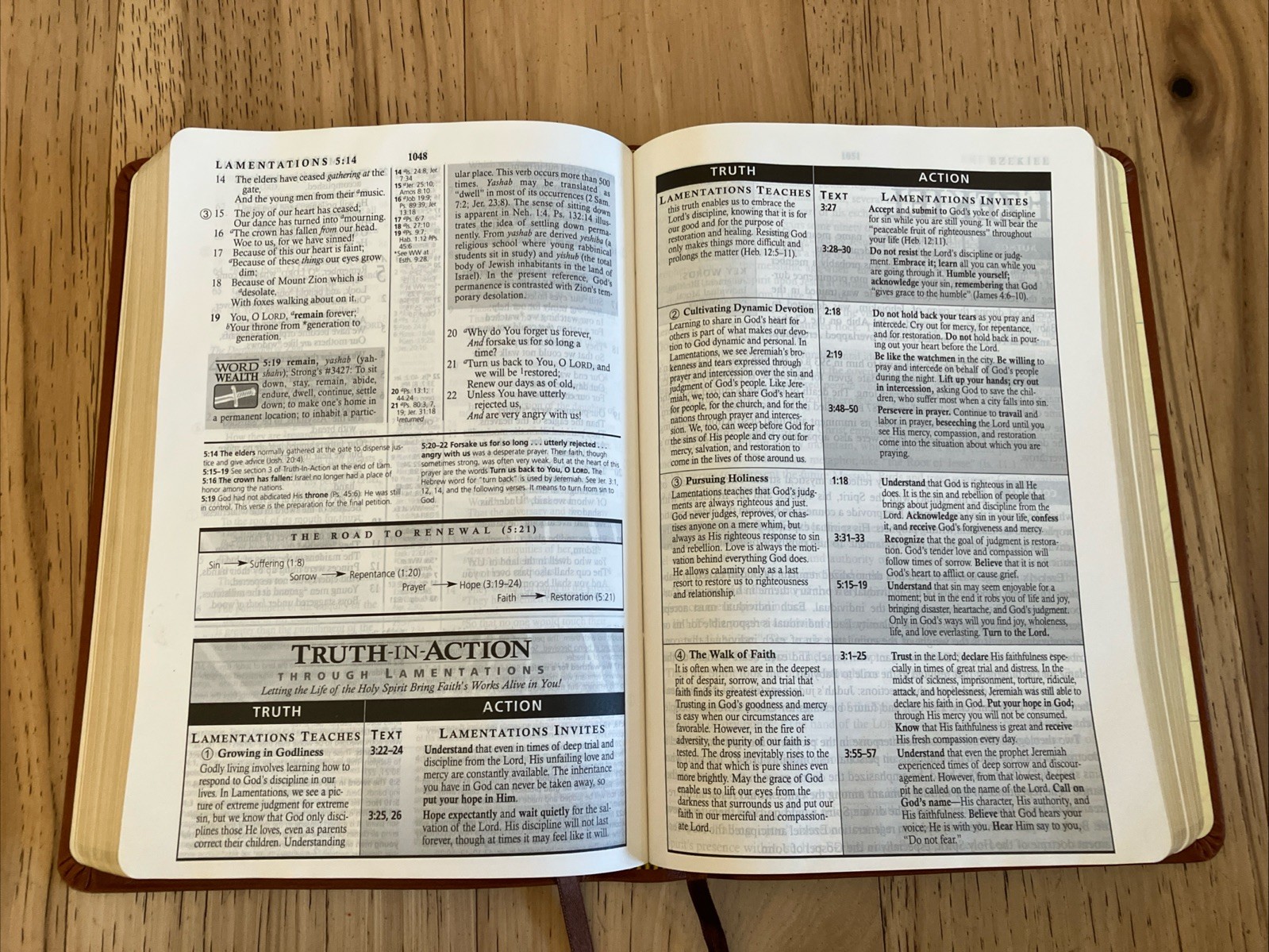 Nelson New Spirit Filled Life Bible NKJV Genuine Leather 2002 2556TN Like New!