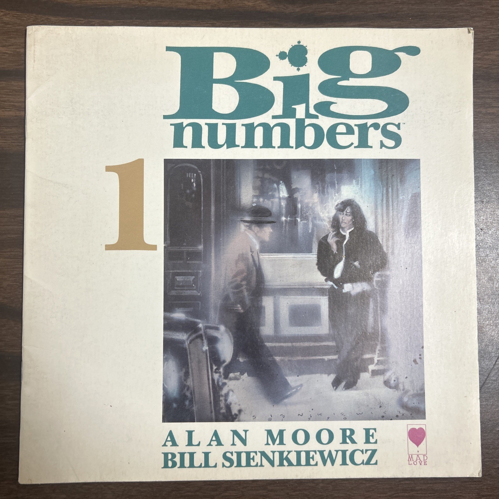BIG NUMBERS Vol. 1 By Alan Moore Bill Sienkiewicz Magazine Book Mad Love