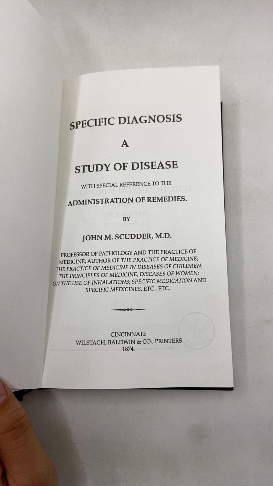 Specific Diagnosis: A Study of Disease