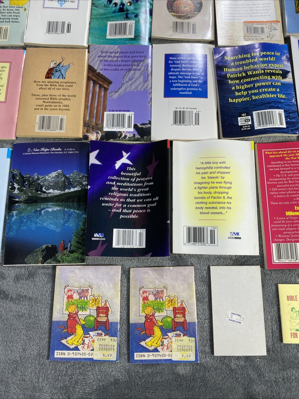 Vtg Christian Mini Book Booklet Lot Of 69 Inspirational Religious Healing Prayer